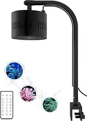 Lominie LED Aquarium Reef Light 80W Full Spectrum Aquarium Light Smart Control for 60cm Saltwater Aquarium Coral Reef Fish Tank with Gooseneck