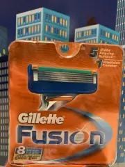Gillette Fusion Men's Razor Blade Refills 8 Cartridges