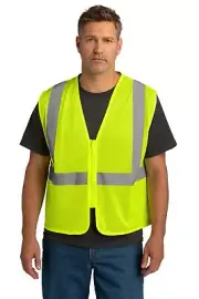 CSV101 CornerStone ANSI 107 Class 2 Economy Mesh Zippered Vest