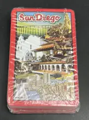 Vintage San Diego Landmarks Old Town Mission Coronado Poker Playing Cards