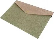 LALAFINA Thicker Felt Document Organizer Folder Army .5x16cm Paper Document Holder
