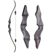 Archery Takedown Recurve Bow 60inch Traditional Hunting Bows with Bamboo Core...