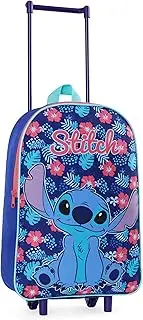 [Disney] Stitch Girls Suitcase, Foldable Trolley Bag 15.35” x 10.63” x 3.94”