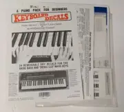1995 A PIANO PACK FOR BEGINNERS KEYBOARD DECALS *NEW*