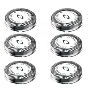 6Pcs HQ56 Replacement Shaver Heads for Philips Norelco HQ3 HQ4 HQ55 HQ56 HQ6, 3Pcs Replacement Shaver Head Compatible with HQ300 HQ442 HQ916 HS190 HQ6990 Electric Shavers etc.