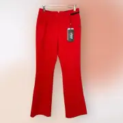 PGM Pro Golf Master Red Moisture Wicking Flared Golf Pants Size S/27 NWT