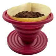 Collapsible Pour Over Coffee Dripper Portable Camping Pour Over Coffee Maker