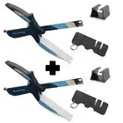 Smart Cutter Veggie Scissors 2 Pack - Buy One/Gift One - Bonus Sharpeners Inc.
