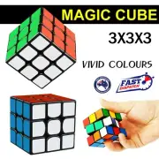 3x3x3 Speed Fast Speed Cube Magic Cube Puzzle Game Super Smooth Fidget Toys AU
