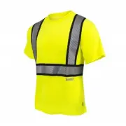 DEWALT DST911-2X Class 2 Modacrylic Fr T-Shirt, Hi-Viz Green, XX-Large