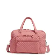 Vera Bradley Women's Cotton Weekender Travel Bag Terra Cotta Rose - Recycled ...