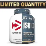 DYMATIZE ISO 100 || 2.3kg 5lb || WPI HYDROLIZED WHEY PROTEIN ISOLATE