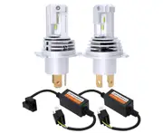 Cosmoblaze H4 55W Car LED Headlight Kit 360 Degrees 8400LM ZES Chip 12V Hi-Lo Beam