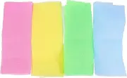 OSOLADY 4pcs Back Scrubber Towel Lightweight Exfoliating Shower Scrubbers for Deep Cleaning Your Back Neck Shoulders for Home Travel Use