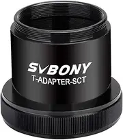 SVBONY SV167 Telescope Adapter SCT Sturdy Metal T-Adapter for Celestron 5SE 6SE 8SE C5 C8 C9.25 C11 C14 and All Schmidt-Cassegrain Prime Focus Photography