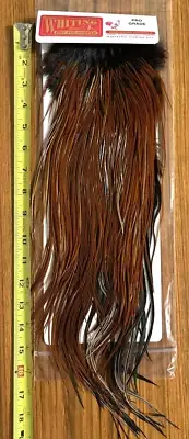 Whiting Dry Fly Rooster Saddle, Furnace, Pro Grade, Fly Tying