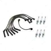 Bosch Ignition Leads + 6 Denso Iridium Tough Spark Plugs for Mitsubishi Diamante