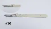 20Pcs Disposable Surgical Scalpel Blade #10/11/12/15/23/24 With Plastic Handle