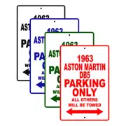 1963 Aston Martin DB5 Parking Only Reserved Parking Notice Décor Aluminum Sign