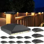4x4 Solar Post Cap Light Outdoor Waterproof 12pack,Solar Fence - Post Lights ...