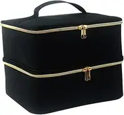 Fashionable Makeup Pouches Women's Storage Bag Multiple Compartments for Cosmetics Toiletries