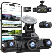 360 View 4 Channel Dash Cam Front and Rear Left Right inside Camera for Cars, GP