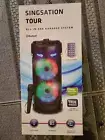 Singsation Tour All-in-One Rechargeable Karaoke System w/Light Effects, New!