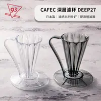 在飛比找momo購物網優惠-【CAFEC】三洋 DEEP27 濾杯+專用濾紙 花瓣濾杯 