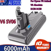 6000mAh For Dyson V6 Battery V6 Animal Absolute SV03 SV04 SV06 SV09 DC61 DC62