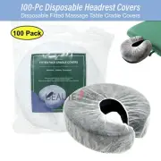 100 Pcs Disposable Massage Table Fitted Face Headrest Cradle Covers (BD1213x1)