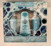 Crabtree & Evelyn La Source 4 pc Set Hand Cream Body Wash & Lotion + Loofa NEW
