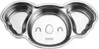 ​UPKOCH 304 Stainless Steel Divided Plates - 3-Section Koala Shape Food Tray ...
