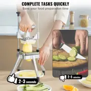 4 Blade Potato Slicer Vegetable Fruit Chopper Kitchen Tool with Tray