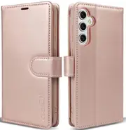Tough On Flip Wallet Leather Phone Case for Galaxy A14 (5G) - Rose Gold