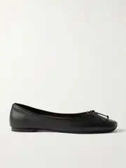 [KHAITE] KHAITE - Charlotte Leather Ballet Flats - Black - IT40 IT 40 Black