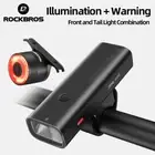 ROCKBROS Front Rear Bike Light Set Rechargeable LED Bicycle Lights Waterproof