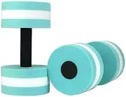 2 Pack Aerobics Foam Dumbbells Water Exercise Dumbbells Swimming Resistance Water Barbell Swimming Exercise Barbell