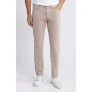 AG Tellis Stretch Sateen Modern Slim Pants in Sparrow Brown at Nordstrom, Size 31 X 34