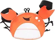 INOOMP Mesh Seashell Bags Shell Collecting Bag Crab Shape Sand Sifter Beach Bag for Kid Beach Toys Seashells Pool Towel Swimsuit Orange