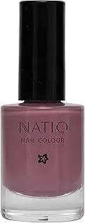 Natio Australia Nail Colour Violet 10ml - Plant Based Mauve Nail Polish Varnish - Vegan Friendly