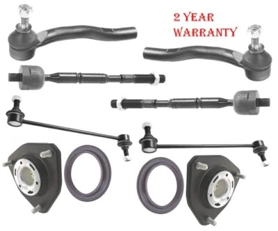 STRUT MOUNT + RACK END + TIE ROD & DROP LINK FRONT For TOYOTA VERSO (R2) 08-18