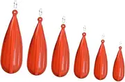 POPETPOP 6Pcs PVC Fishing Practice Plugs Long Casting Bait for Beginners Durable Soft Casting Plugs to Enhance Throwing Skills for All Anglers