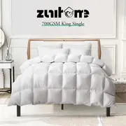 700GSM King Single ZUNI Goose Down Duvet Quilt Duvet Doona Winter Summer Quilt