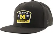 ZHATS Standard NCAA Officially Licensed Hat Flat Snapback Z11 Switchback Charcoal