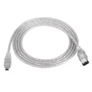 Firewire DV Cable IEEE1394 6 Pin to 4 Pin Male to Male iLink Adapter Cord Cab...