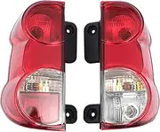 Left+Right Side Halogen Tail Light Rear Lamp Red Lens，Compatible for Nissan NV200 2013-18