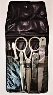 6 PCS Pedicure / Manicure Set Nail Clippers Men/Women Travel Grooming Kit NEW