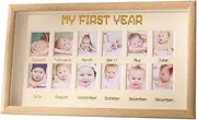 12 Milestone Picture Frame Baby Growth Commemorative Photo Frame Newborn Boy
