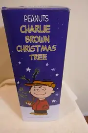 Peanuts 18 inch Artificial Brown Decorated Tree for Christmas - Linus Blanket