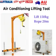 Air Conditioning Lifting Tool Lift 150kg&Rope 20m Manual Winches Bracket Crane